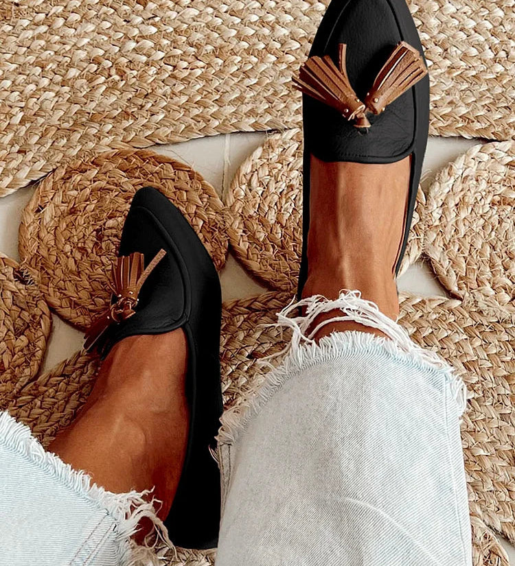 Veronica - Mocasin modern cu franjuri