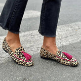 Renata - Mocasini cu imprimeu leopard