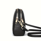 Cora — Mini Geantă Crossbody cu Textură Exotică