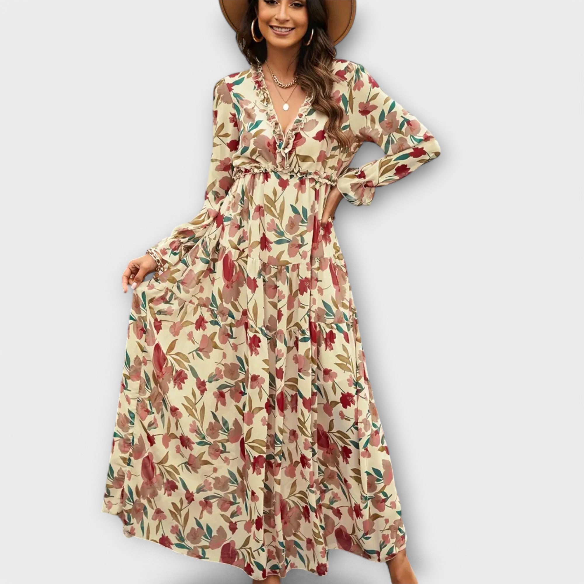 LILA – ROCHIE MAXI GRĂDINA SECRETĂ