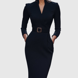 Felicia – Rochie Midi Tip Creion cu Curea