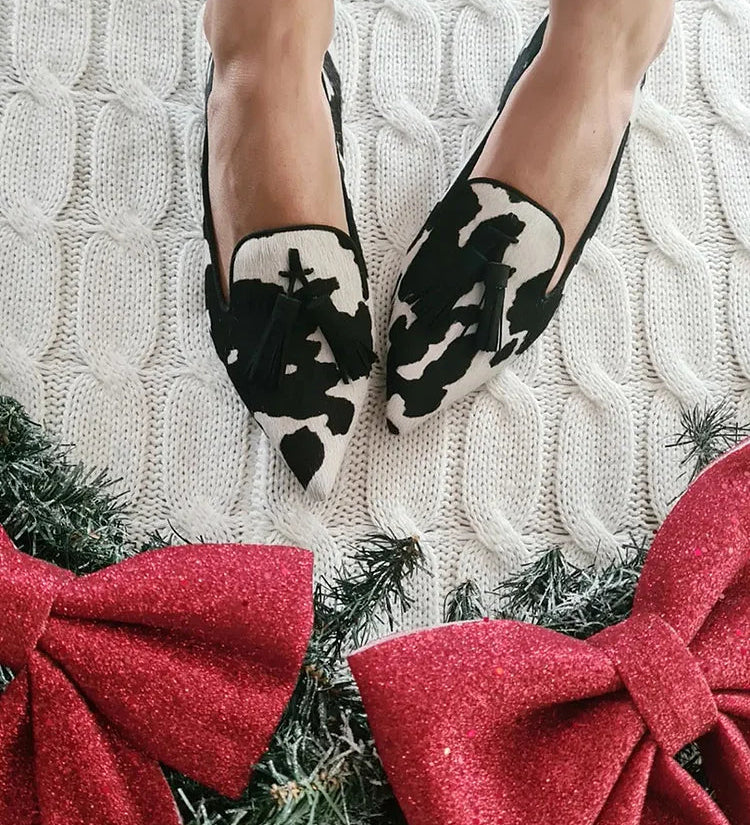 Nela - Mocasin clasic cu franjuri