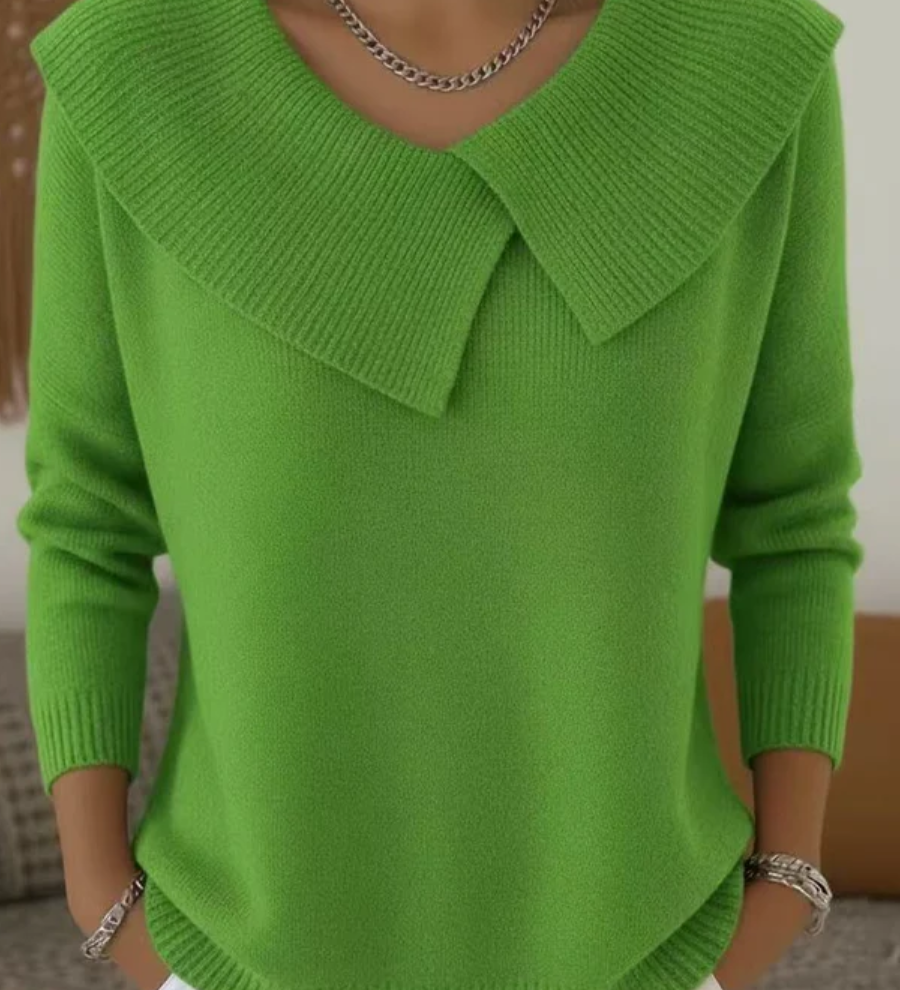 Lucia | Pulover Cald cu Guler Moale