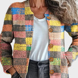 Marta | Cardigan caroiat multicolor