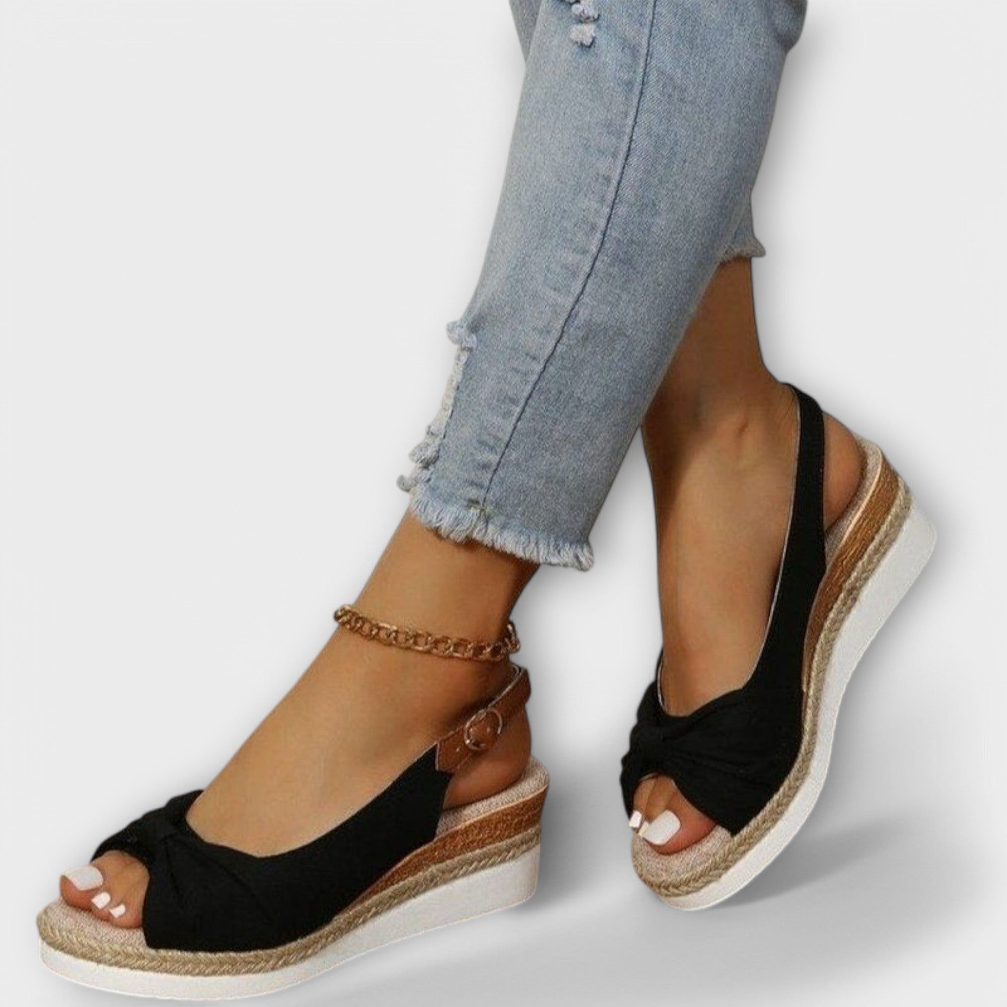 Delia – Espadrile cu pană