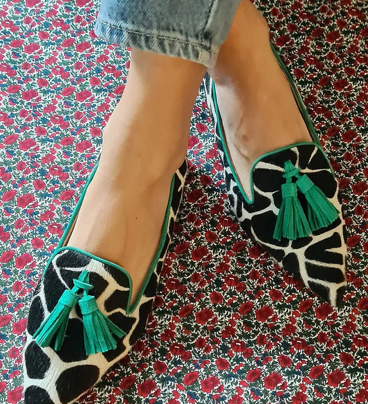 Nela - Mocasin clasic cu franjuri