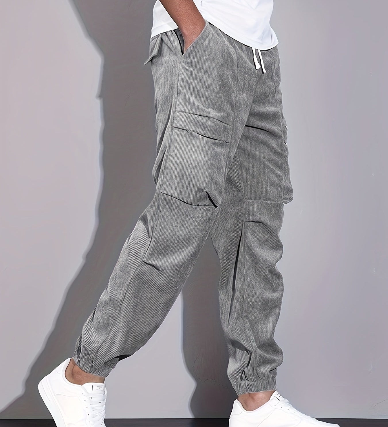 Roy | Pantalon Cargo Din Corduroy