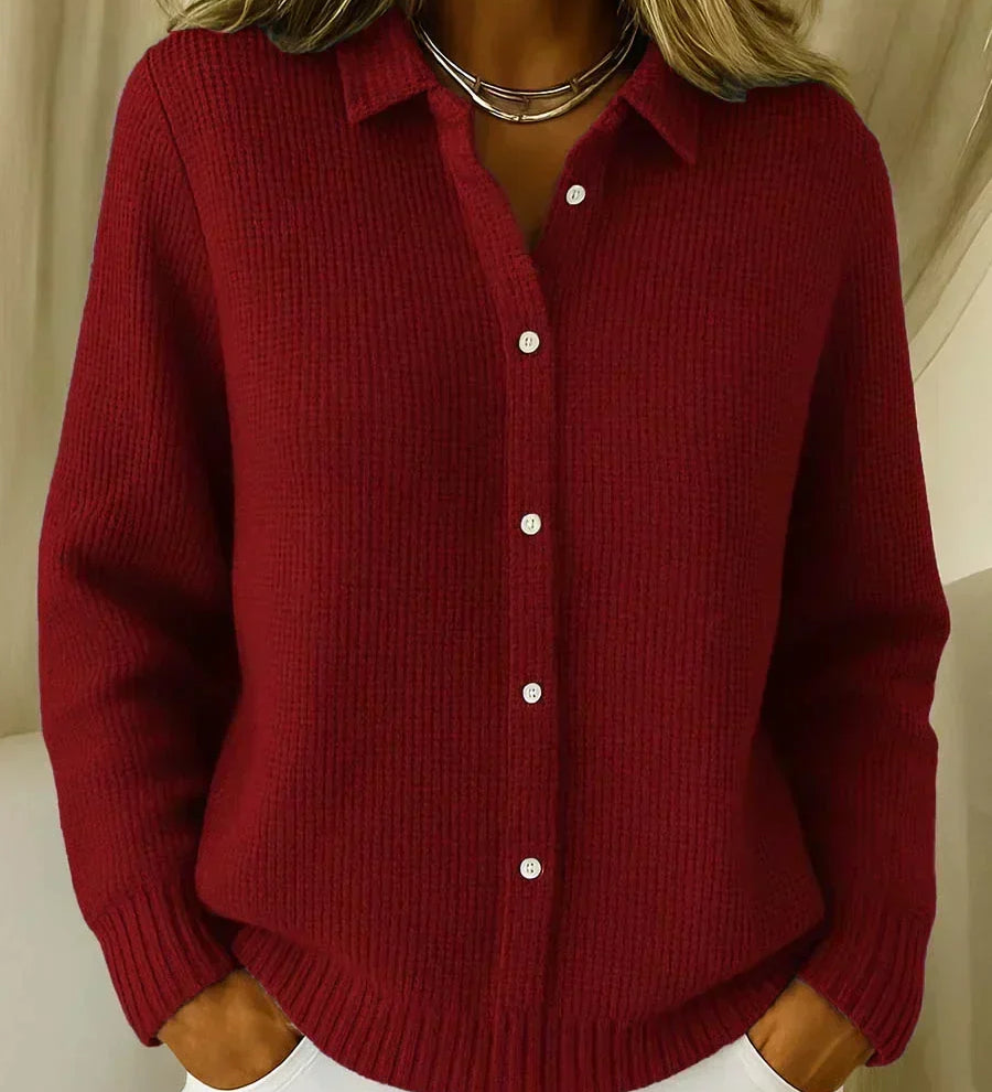 Katrina | Cardigan caroiat texturat, cu nasturi