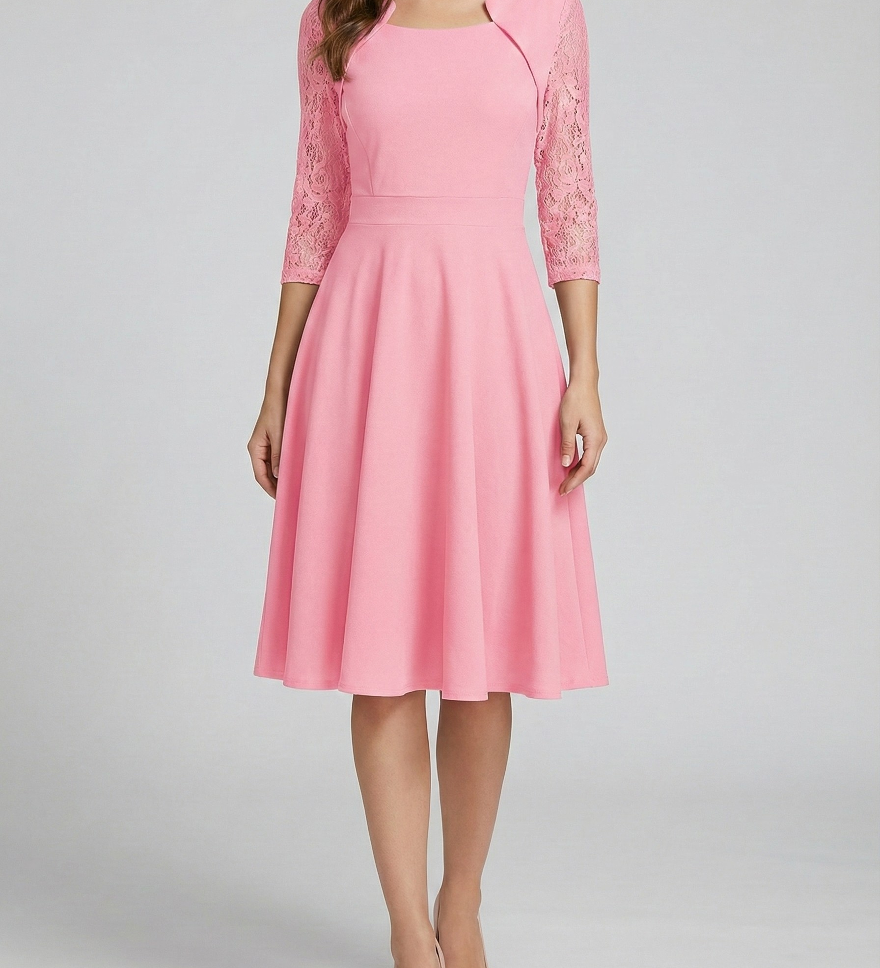 Simona – Rochie cu Detalii Delicate de Dantelă