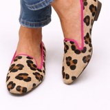 Izabela - Mocasin șic cu imprimeu leopard
