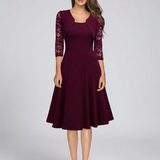 Simona – Rochie cu Detalii Delicate de Dantelă