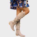 Mihaela – Botine de damă, cu fermoar, cu toc mic