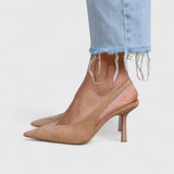 Isabelle – Pantofi Slingback cu Imprimeu Leopard