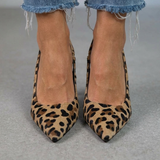 Isabelle – Pantofi Slingback cu Imprimeu Leopard