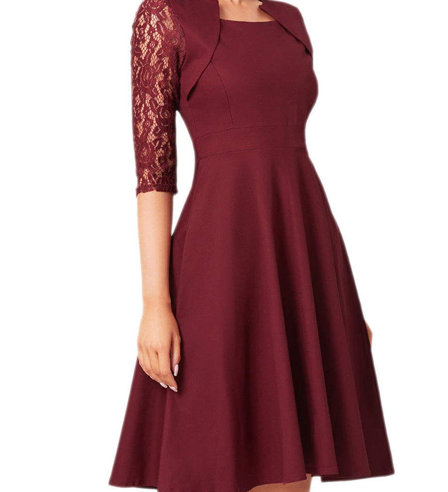 Simona – Rochie cu Detalii Delicate de Dantelă