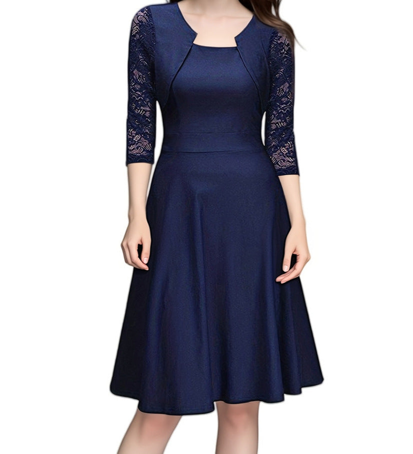 Simona – Rochie cu Detalii Delicate de Dantelă