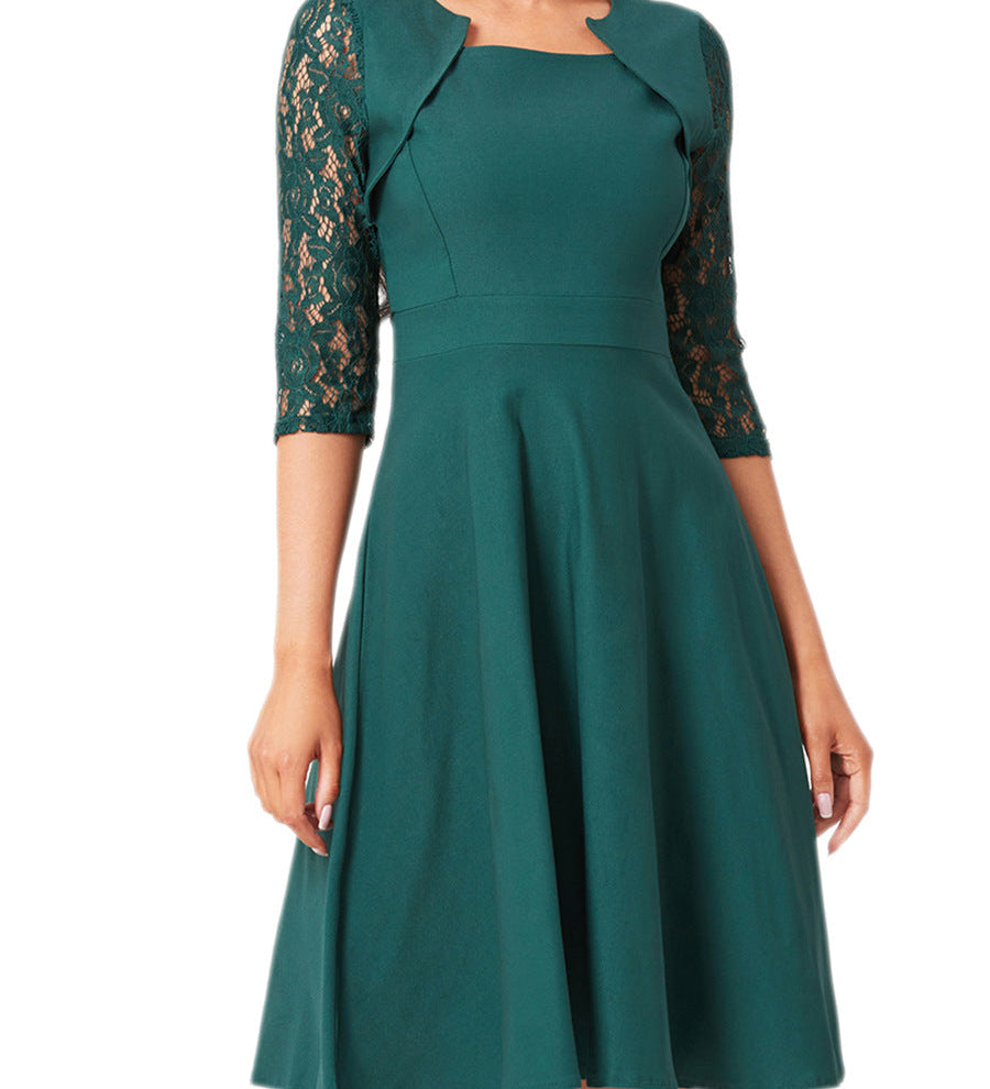 Simona – Rochie cu Detalii Delicate de Dantelă