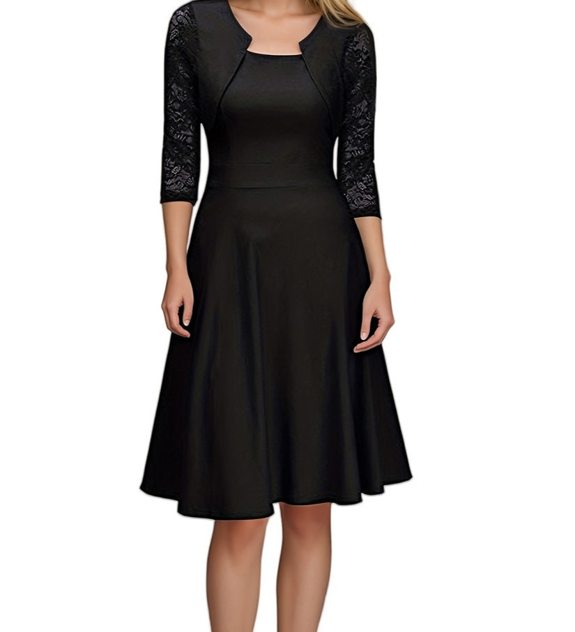 Simona – Rochie cu Detalii Delicate de Dantelă