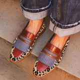 Zelda - Mocasin elegant cu imprimeu leopard