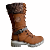 Jaya - Cizme de iarnă cu șireturi și talpă antiderapantă