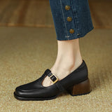 Emilia – Pantofi tip T-strap, în stil vintage