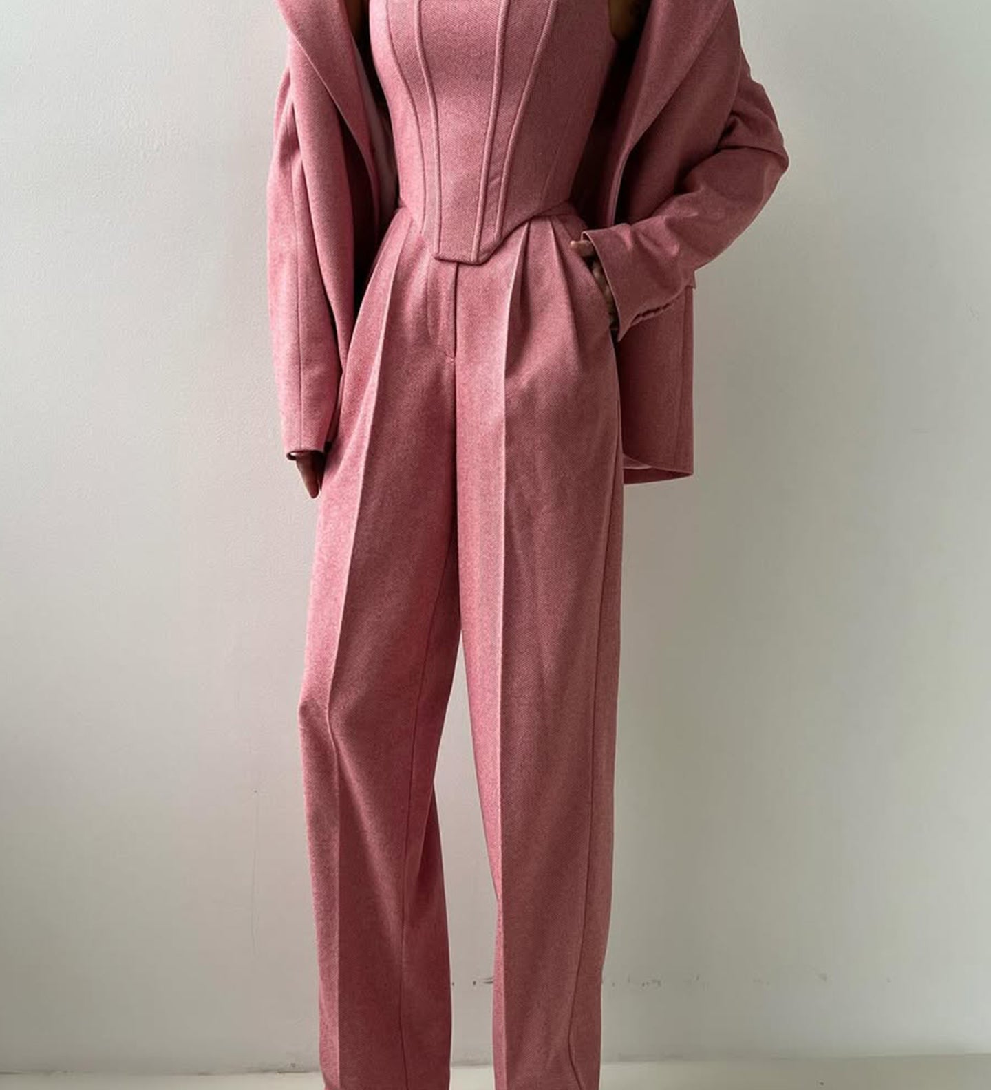 Elena – Set De Trei Piese Cu Blazer Si Pantaloni