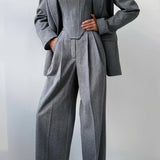 Elena – Set De Trei Piese Cu Blazer Si Pantaloni