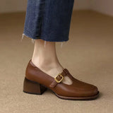 Emilia – Pantofi tip T-strap, în stil vintage