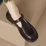 Giulia – Pantofi Vintage cu Design Brogue și Baretă