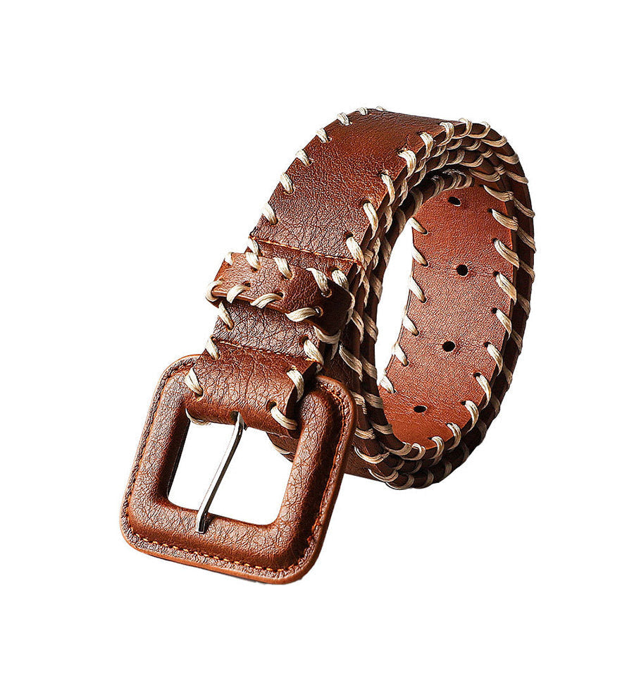 Cosmina – Curea maro cu cusături decorative
