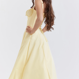 Vivienne – Rochie Midi cu Corset Romantic