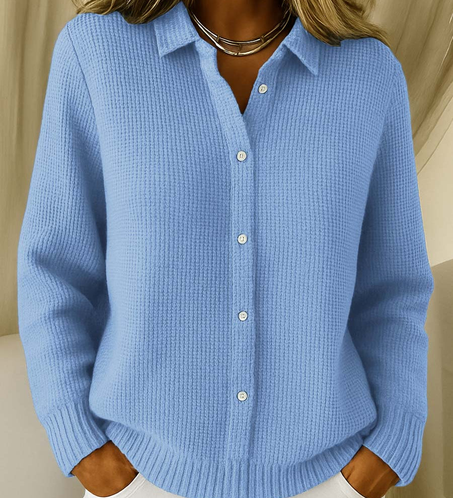 Katrina | Cardigan caroiat texturat, cu nasturi