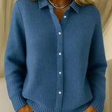 Katrina | Cardigan caroiat texturat, cu nasturi