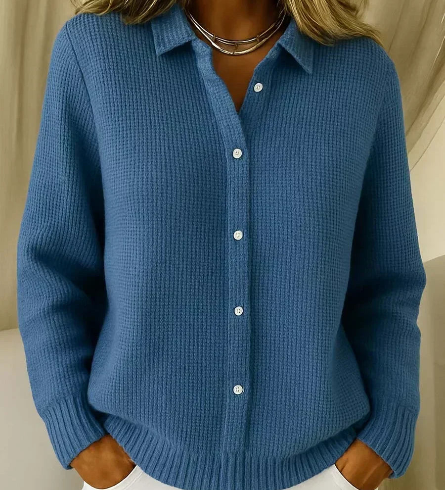 Katrina | Cardigan caroiat texturat, cu nasturi