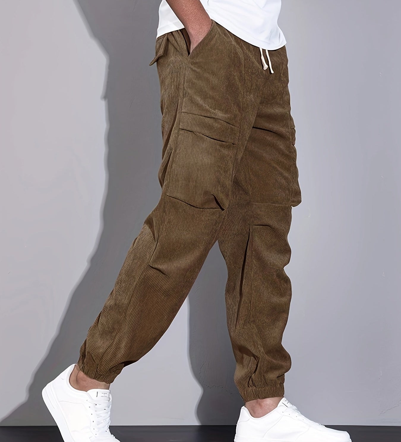 Roy | Pantalon Cargo Din Corduroy