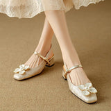 Matilda – Pantofi eleganți pentru femei, cu detaliu floral