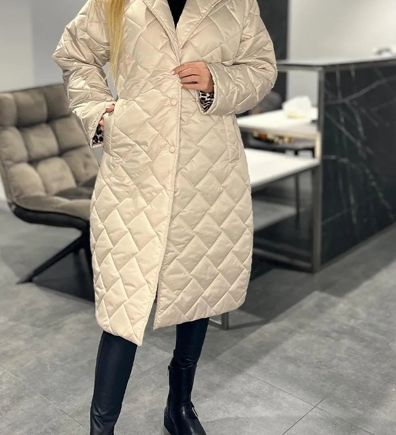 Julia – Palton Leopard Elegant