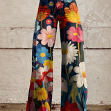 Sânziana – Pantaloni Wide-Leg Boho-Chic