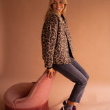 Lavinia – Jachetă cu Imprimeu Leopard