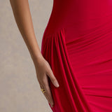 Andrada – Rochie Maxi cu Mâneci Tip Pelerină