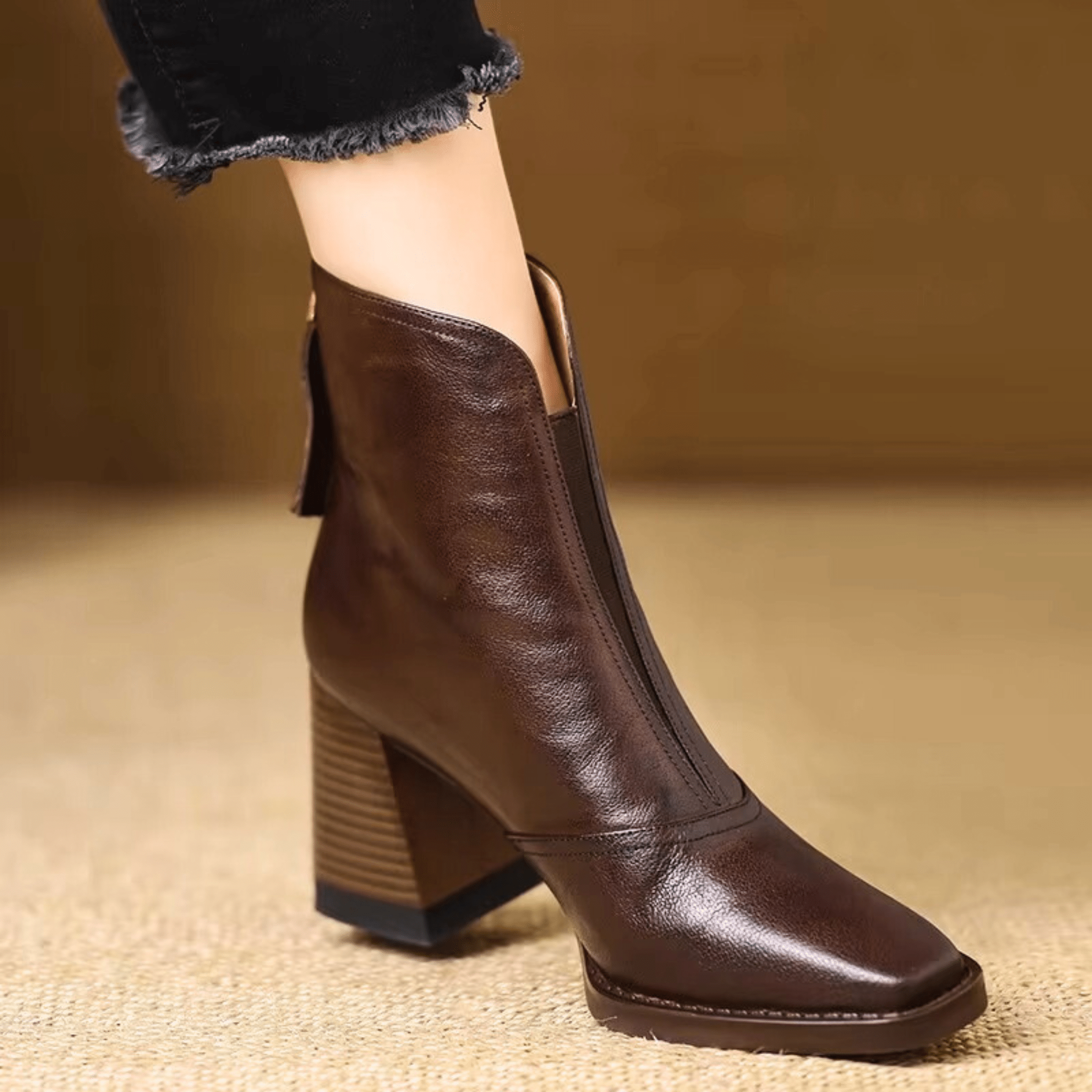 Claudia | Botine de Lux cu Toc Mediu